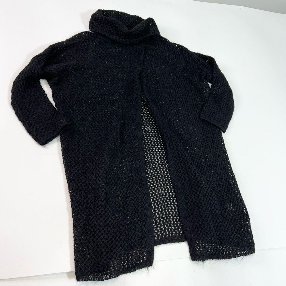 Kerisma Turtleneck Poncho Mohair Wool Blend Womens S/M Loose Knit Open Cardigan